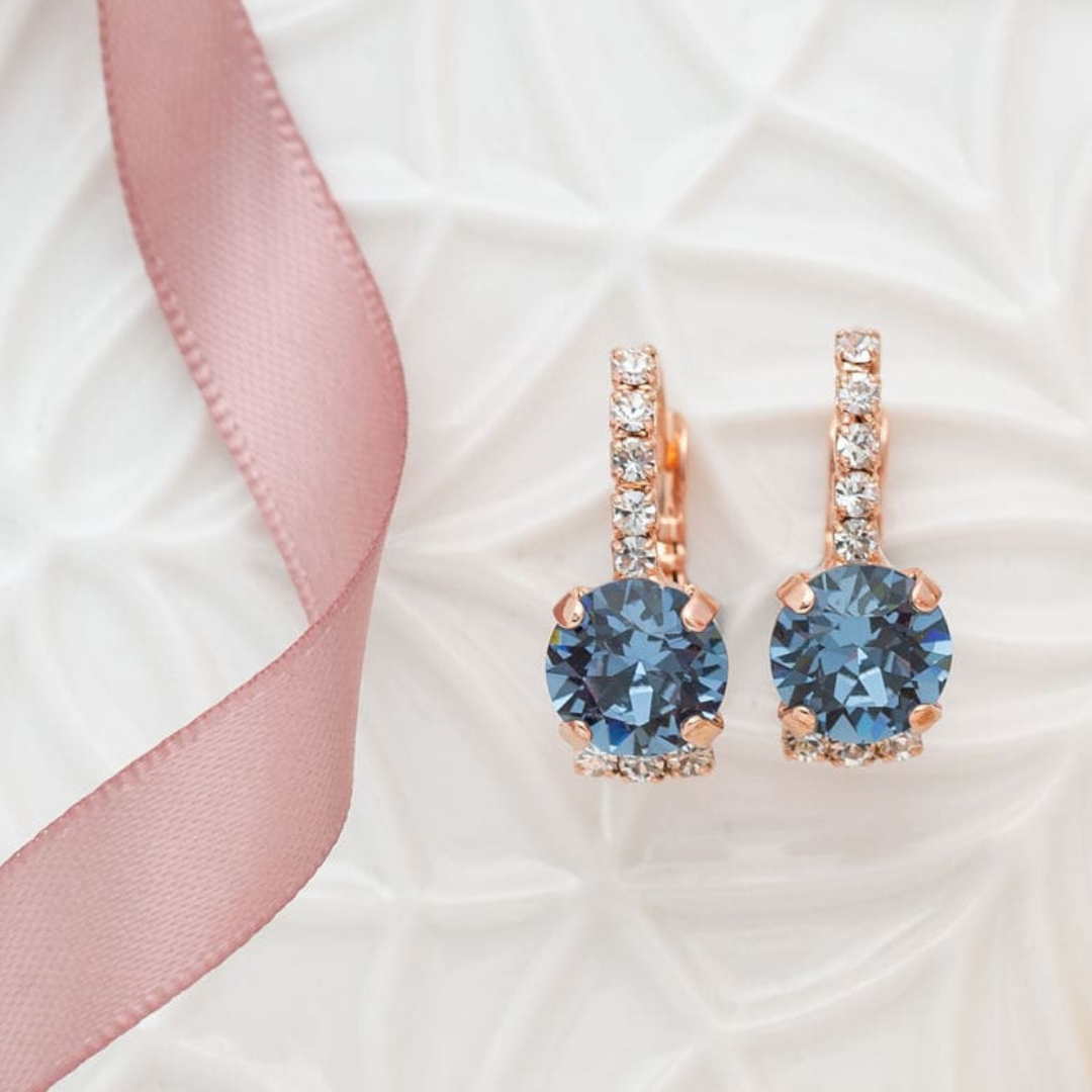 Adelaide Denim Blue Earrings