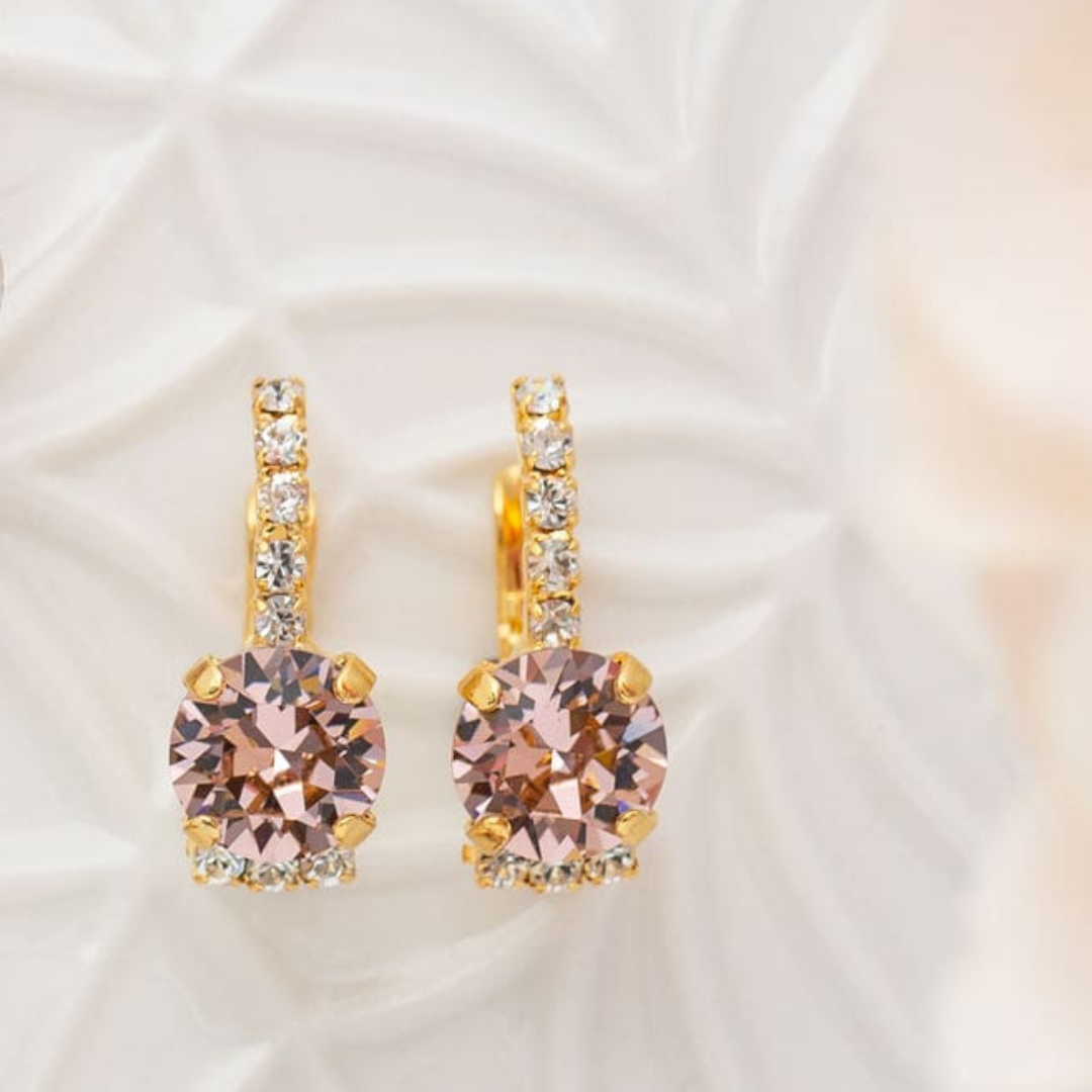 Adelaide Vintage Rose Earrings