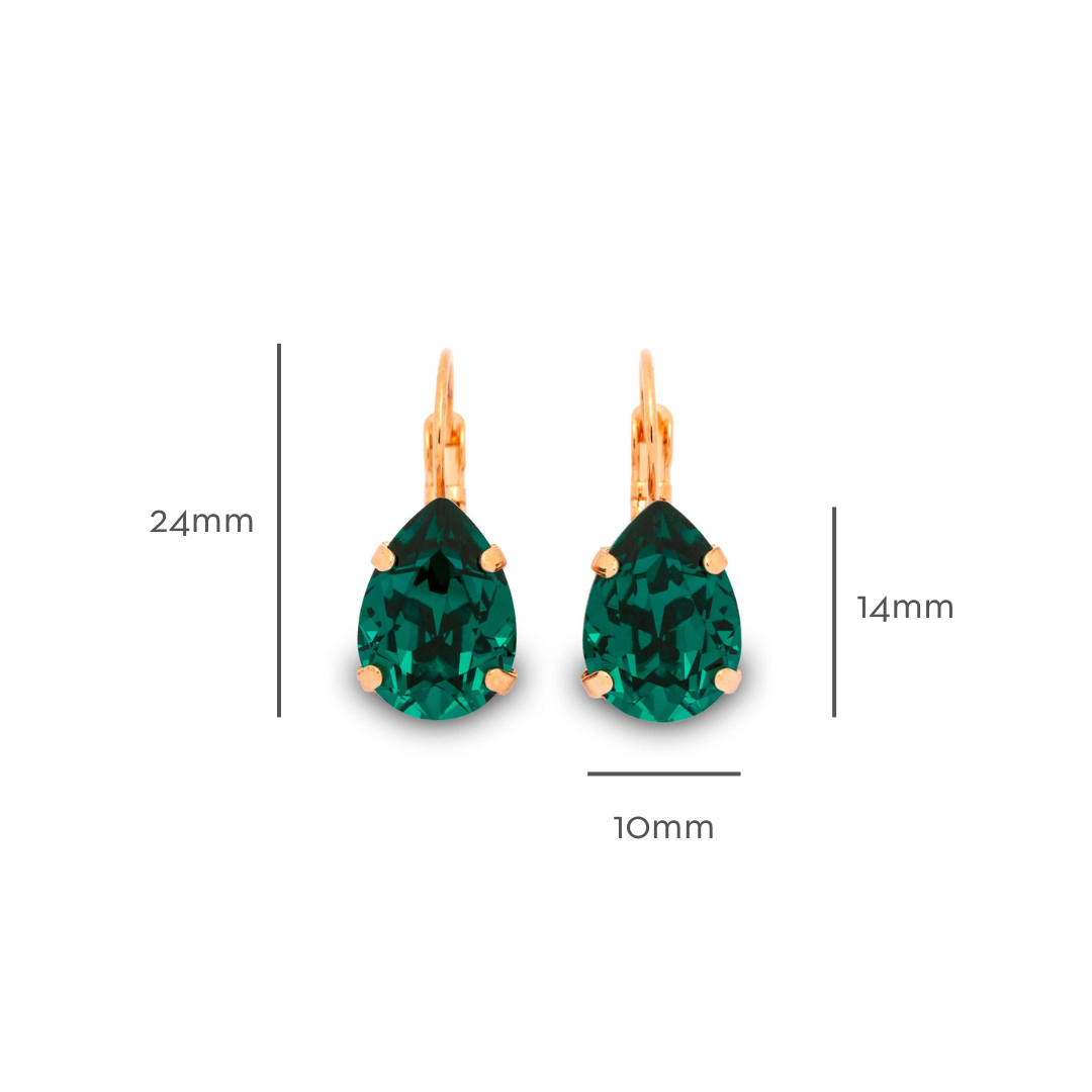 Adele Earrings Emerald