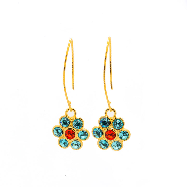 Coralie Earrings Aqua