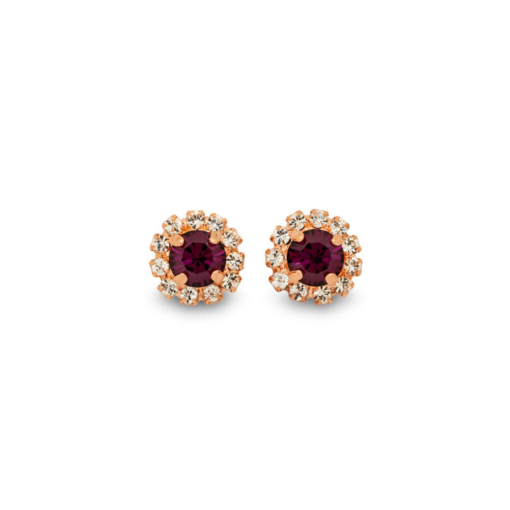 Esme Amethyst Stud Earrings