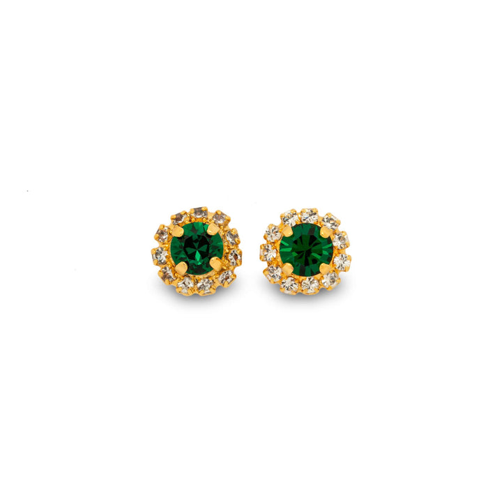 Esme Emerald Stud Earrings