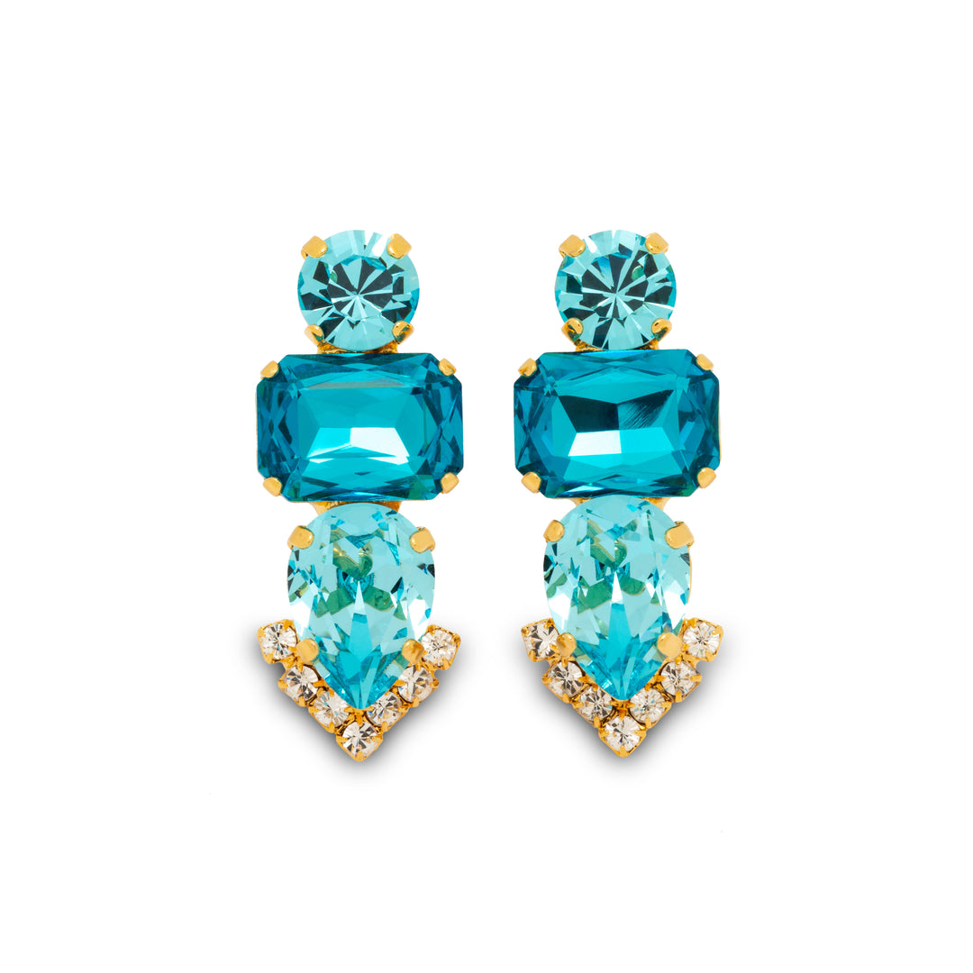 Eugenie Earrings Aqua