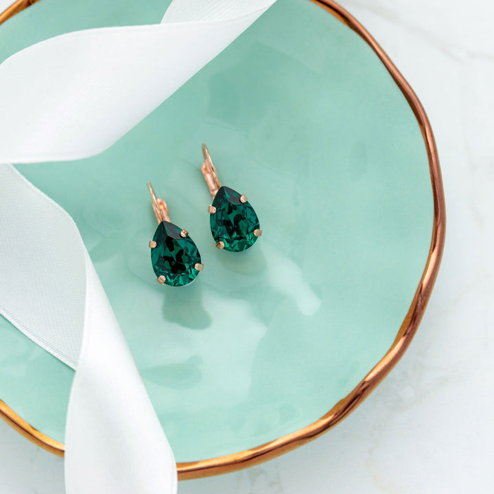 Adele Earrings Emerald