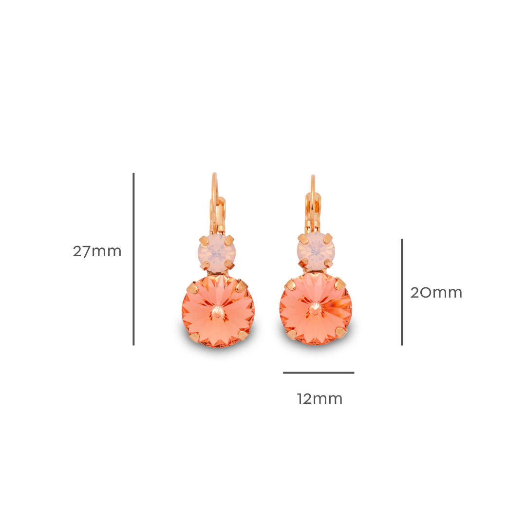 Gisele Earrings Rose Peach