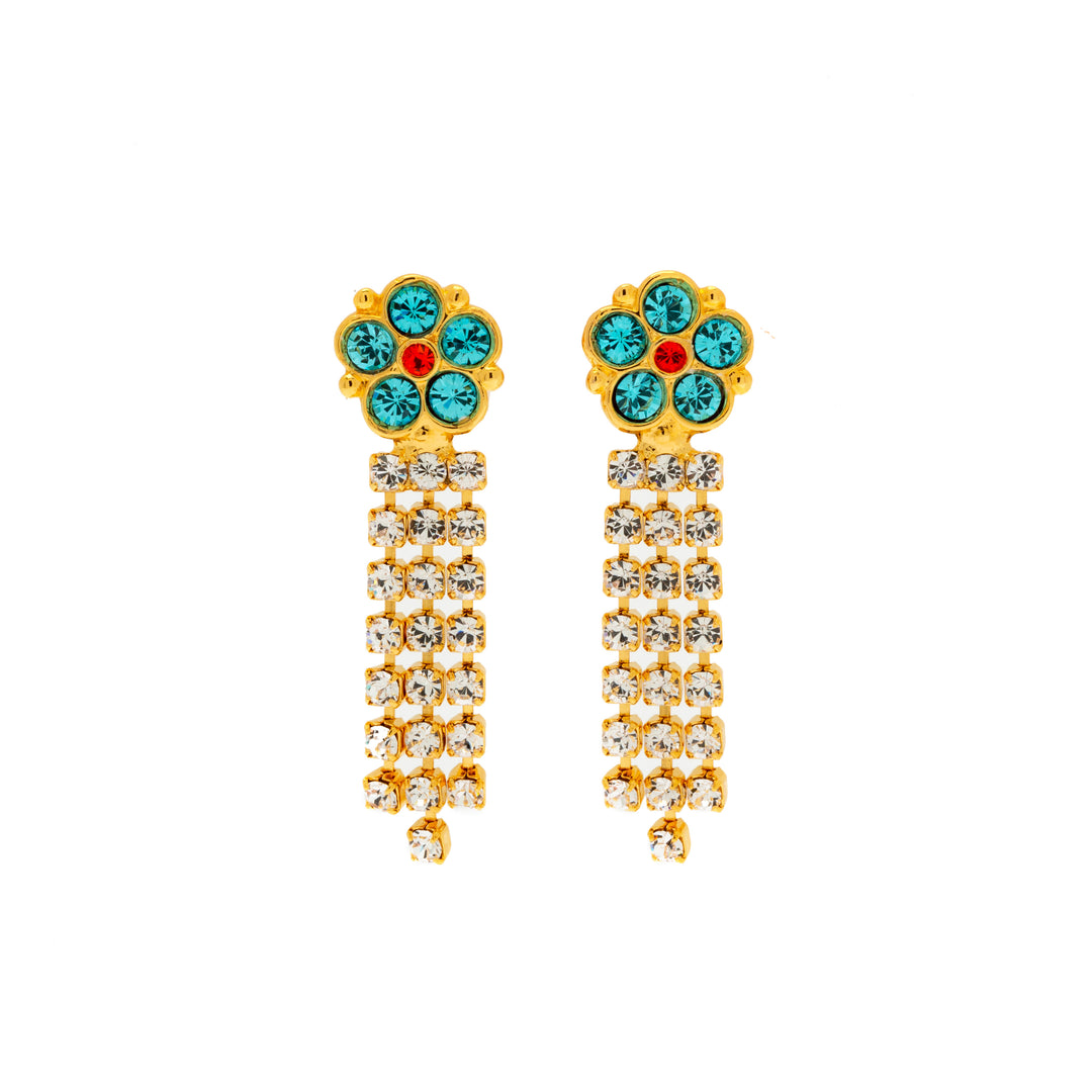 Margaux Earrings Aqua