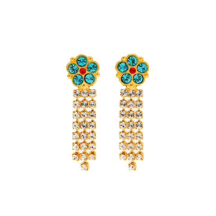 Margaux Earrings Aqua