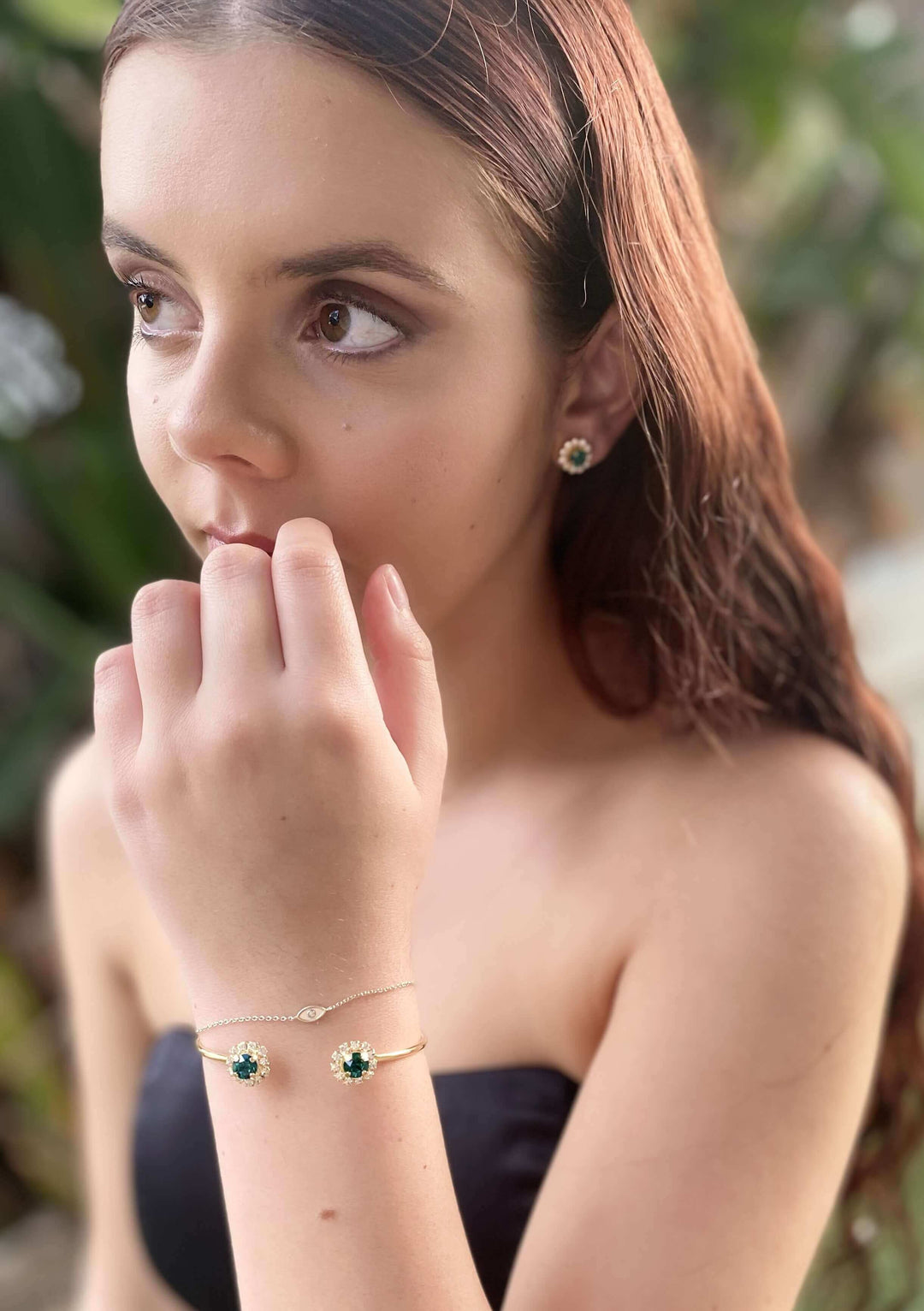 Paris Emerald Bracelet Cuff