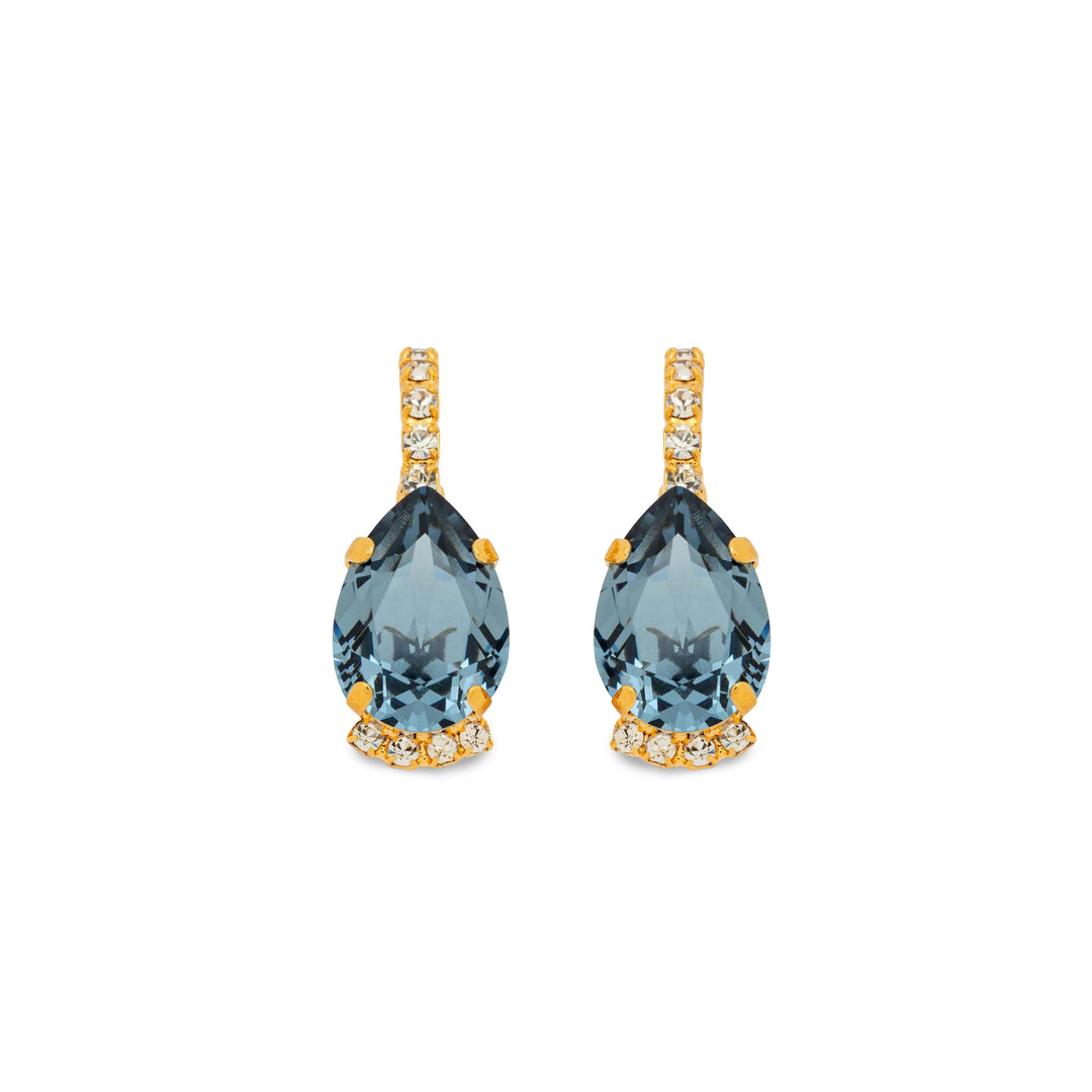 Vivienne Denim Blue Crystal Earrings