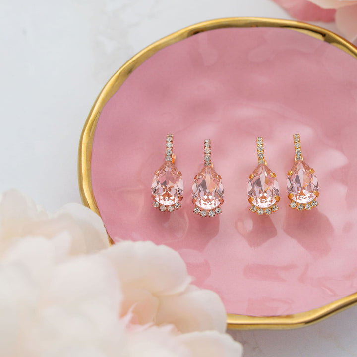 Vivienne Vintage Rose Crystal Earrings