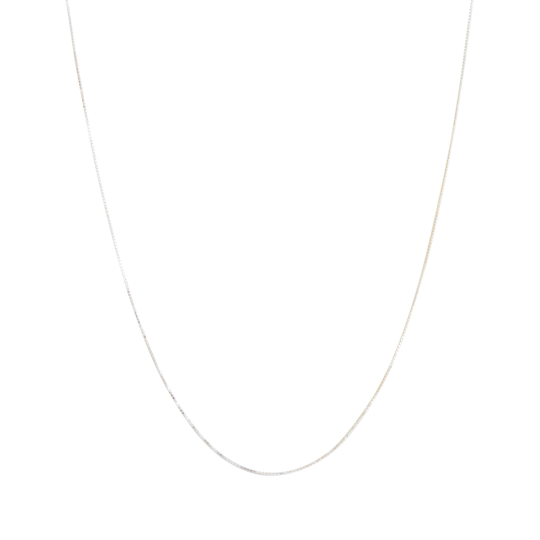 Sterling silver 50cm box chain necklace